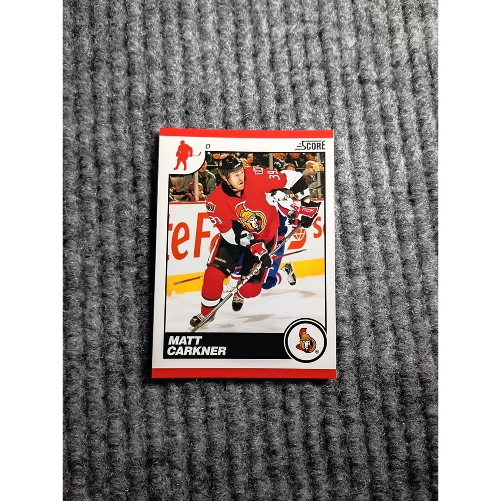 2010 Score Ottawa Senators Matt Carkner Hockey Card #348